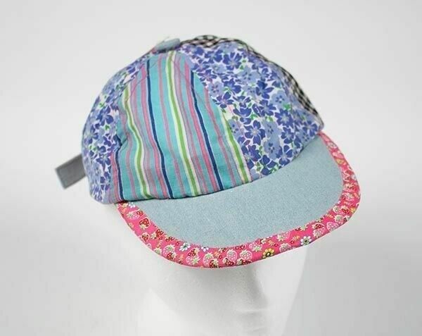 COPPER KEY GIRLS M/L NWT PATCHWORK BASEBALL CAP HAT STRAWBERRIES FLORAL NEW - $3.95