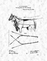 Driving-Reins For Two Horses Patent Print - Gunmetal - £6.25 GBP+