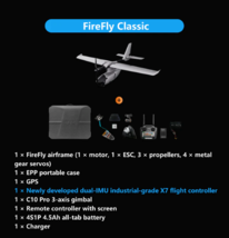 HAOHAN FIREFLY VTOL 2 Hand Launched Fixed-Wing FPV Drone（Upgraded） - $1,559.25
