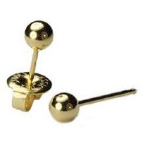 New Long Post Personal Ear Piercer System 75 24k 3mm Ball Studs w/Lotion Gun Mar - £15.95 GBP