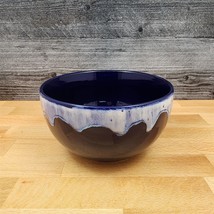 Drip Glaze Blue White Bowl 6 inch (15cm) Dish by Blue Sky - £15.17 GBP