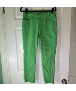 C. Wonder Skinny Crop Bright Green Denim Jeans Women’s Size 30 EUC - $456.94 MXN