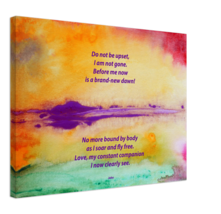 Bereavement, Loss & Grieving by John 18 x 24" Quality Stretched Canvas  Word Art - $85.00