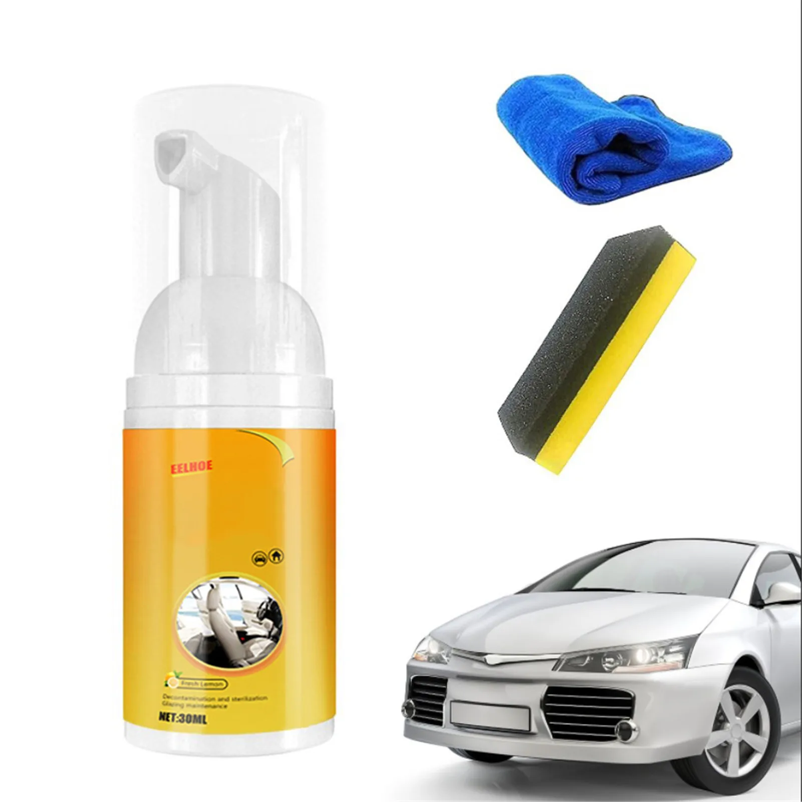 New Foam Cleaner Leather Clean Wash Automotive Car Interior Home Wash Maintena - £11.39 GBP