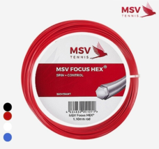 MSV Focus Hex 1.10mm 18LGauge 12m Tennis String Racquet Racket Poly Stri... - $20.61
