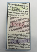 Wood Block Letter Stamps Collection Friends Family Celebrate Arts and Crafts - £10.98 GBP