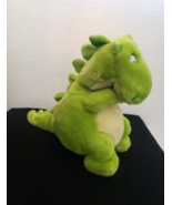 Gund Heads N Tales Dinosaur Green Plush Stuffed Animal Spikes Plastic Eyes - £28.83 GBP