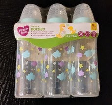 3PK Parent&#39;s Choice Slow Flow Baby Bottles Newborns 9oz 0-6 Months SAME-DAY SHIP - £7.09 GBP