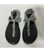 Sanuk Yoga Sling Sandals Women’s Size 10 Sparkly Gray Cushioned Sole Exc... - $25.93 CAD