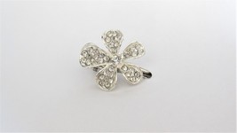 Small flower crystal  alligator hair clip for fine thin hair - £7.95 GBP+