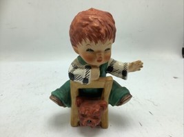 Goebel Hummel  &quot;The Kibitzer&quot; Red Head Boy 1958 Porcelain Figurine BYJ 23 - $24.23 CAD