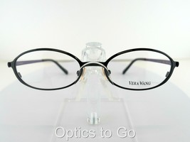 VERA WANG V 026 BLACK 49-17-138 LADIES PETITE Eyeglass Frame - £20.73 GBP