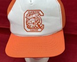 VTG Clemson Tigers Orange White Mesh Foam Trucker Snapback Hat by YA Adj... - £23.56 GBP