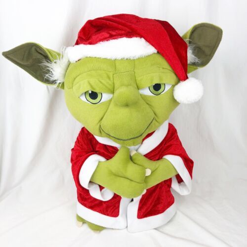 Primary image for Yoda Christmas Door Greeter Santa Claus Star Wars Jedi Jumbo Holiday 20" Tall