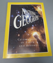 National Geographic Magazine January 2000 Space Cover Skewed Logo - £9.56 GBP