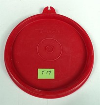 T17 Tupperware Replacement Round Container Lid - Red - 4&quot; - £3.95 GBP