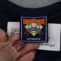 Cooperstown Dreams Park Jacket Mens S Blue Short Sleeve Pull Over Pocket Logo - £23.72 GBP