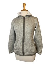 Merrell Brown &amp; White Knit Zip Up Jacket Size Small - £18.80 GBP