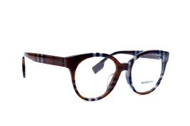 New Burberry BE2356F Jacqueline Check Brown Authentic Eyeglasses Frames RX51-18 - £135.56 GBP