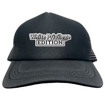 WHITE PRIVILEGE EDITION Trucker Cap Foam Baseball Cap Hat Logo Mesh HF0104 - €16,96 EUR