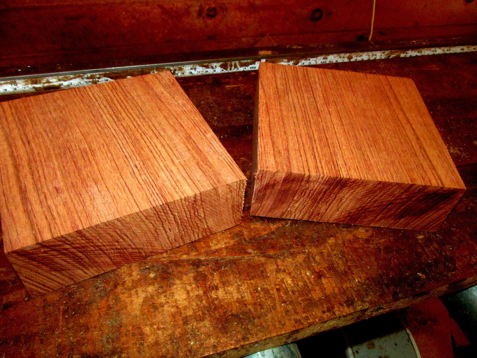 ONE (1)  KILN DRIED EXOTIC BUBINGA BOWL BLANK LUMBER WOOD LATHE 5&quot; X 5&quot; ... - $24.70