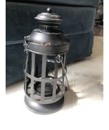 Rustic Antique Inspired Black Metal Nautical Candle Lantern - Curtis Island - $60.41