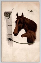 Beautiful Mare and Her Colt Art Postcard D26 - £7.06 GBP