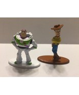 Disney Pixar Toy Story Woody &amp; Buzz Lightyear Metal Nanofigures - $8.06