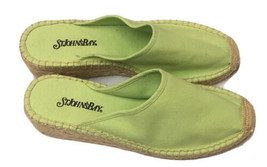 St Johns Bay ASTER Espadrille Wedge Mules Slip On Shoe Size 7.5 Pistachio Lime - £12.42 GBP