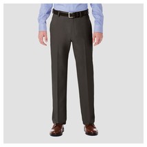 HAGGAR H26 Performance Dress Pants Mens 34x32 Charcoal Gray Stretch Clas... - $24.62