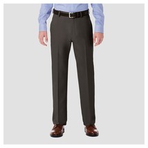 HAGGAR H26 Performance Dress Pants Mens 34x32 Charcoal Gray Stretch Clas... - £19.72 GBP