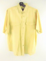 Eddie Bauer Yellow Short Sleeve Button Up Shirt Size L - £19.75 GBP