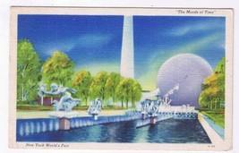 New York Postcard New York World&#39;s Fair The Moods Of Time - £2.31 GBP