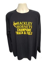 Hackley Hornets Champions Track &amp; Field Adult Black Long Sleeve XL TShirt - $332.91 MXN