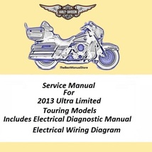 2013 Harley Davidson Electra Glide Ultra Limited Touring Models Service Manual - $25.95