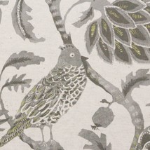 Ballard Designs Moncorvo Gray Birds Jacob EAN Floral Multiuse Fabric By Yard 54&quot;W - £23.96 GBP