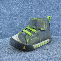 KEEN Boys Sneaker Shoes Gray Synthetic Hook &amp; Loop Size T 4 Medium - £17.51 GBP