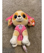 TY Beanie Boos Paw Patrol SKYE 6&quot; Plush Pink Stuffed Animal Dog Puppy 2018 - £6.73 GBP
