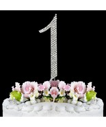 1st Birthday Cake Toppers Baby First Birthday Bling Cake Topper - $8.15