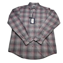 Hart Schaffner Marx Shirt Mens S Gray Plaid Long Sleeve Button Up Casual - £19.32 GBP