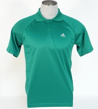 Adidas Signature ClimaLite Green Short Sleeve Polo Shirt Men&#39;s NWT - £31.46 GBP