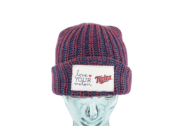 Love Your Melon x MLB Baseball Minnesota Twins Spell Out Knit Beanie Hat... - £24.38 GBP