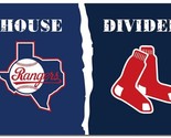 Texas Rangers and Boston Red Sox Divided Flag 3x5ft - $15.99