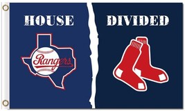 Texas Rangers and Boston Red Sox Divided Flag 3x5ft - £12.57 GBP