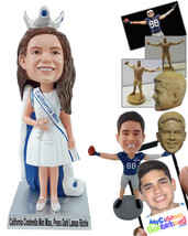 Personalized Bobblehead Miss waiting to receive her award at her ceremony - Care - £71.39 GBP