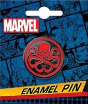 Marvel Comics Captain America Hydra Red Logo Thick Metal Enamel Pin NEW UNUSED - £6.30 GBP