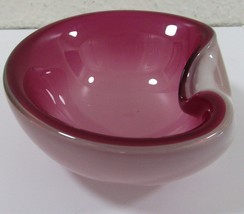 Tapio Wirkkala Iittala Pink Magenta Crystal Bowl No. 3317 Finland Circa ... - $495.00