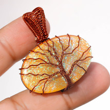 Australian Triplet Opal Wire Wrapped Handcrafted Pendant Copper 1.60&quot; SA 1443 - £3.98 GBP