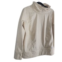 Gerry Mock Neck Sweatshirt XL Womens Oatmeal Long Sleeve Thumb Holes Pul... - $18.69