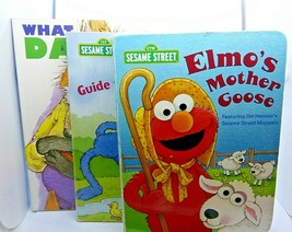Board Book Lot Elmo&#39;s Mother Goose Grover&#39;s Guide to Manners &amp; What Dads... - $11.88